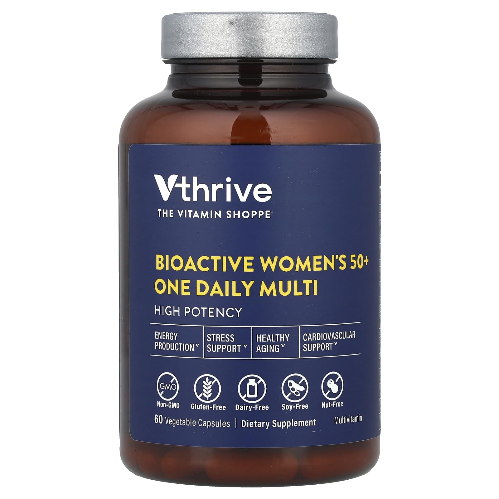 Vthrive BioActive Women 50+ Multivitamin bottle front view