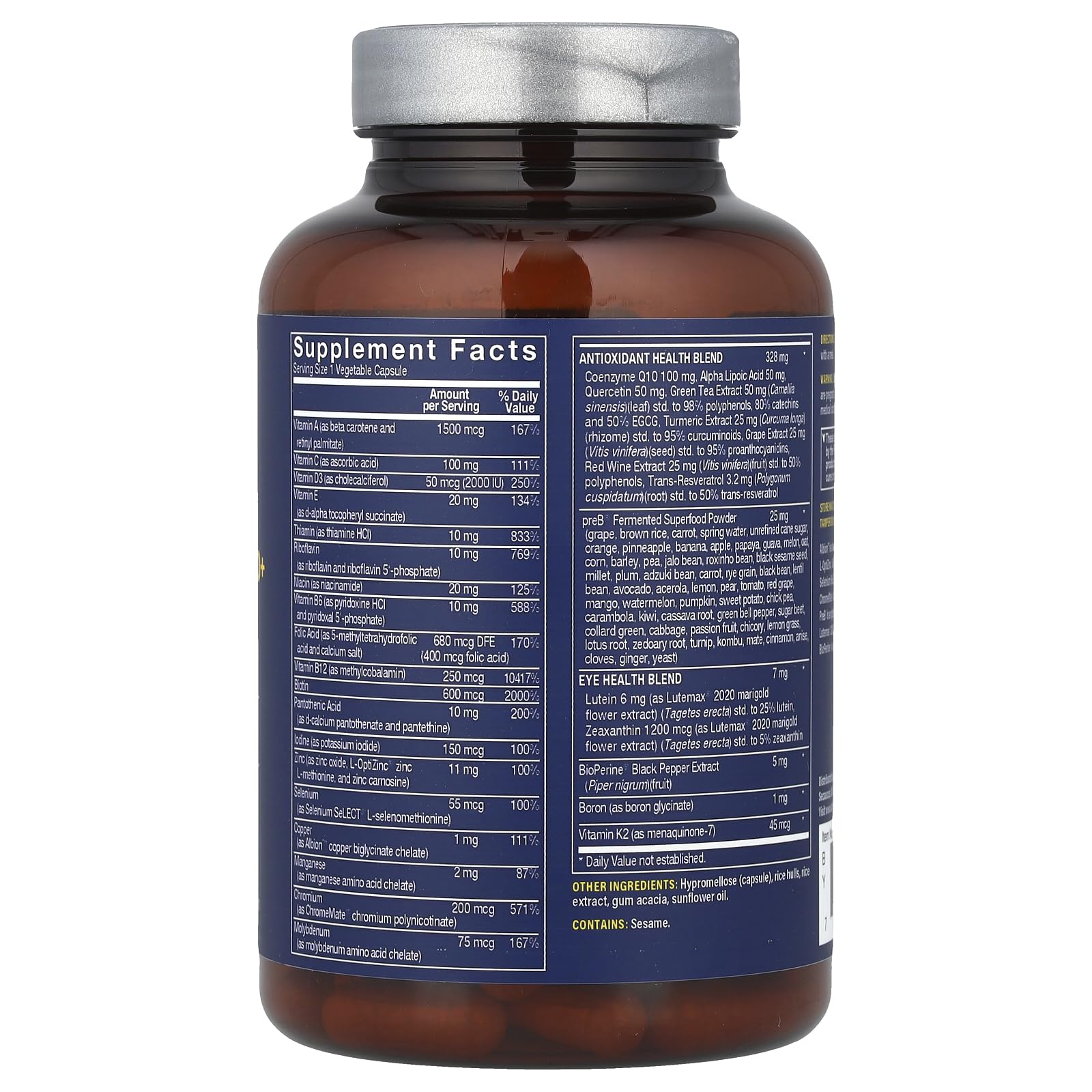 Vthrive BioActive Women 50+ Multivitamin capsule close-up