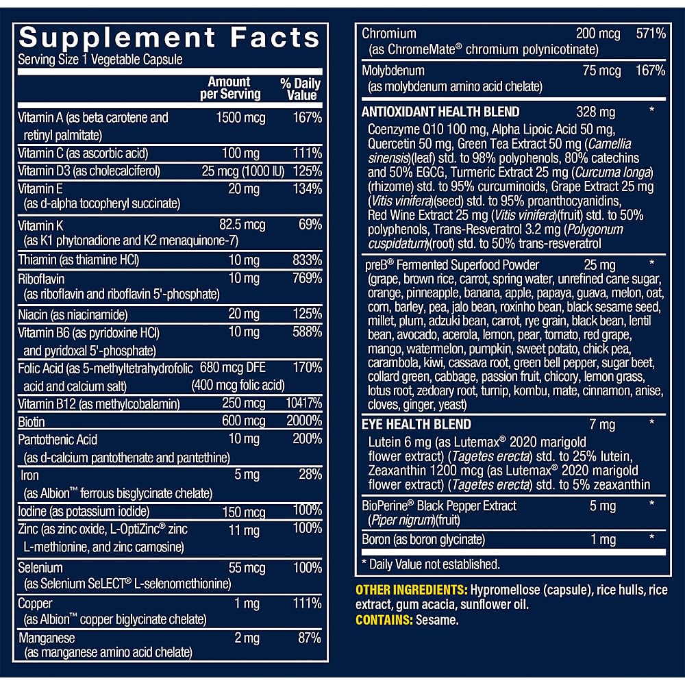 Vthrive Multivitamins bottle with label