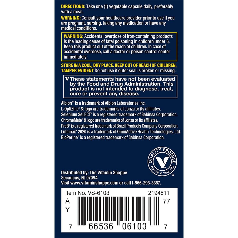 Vthrive Multivitamins capsules on a wooden surface