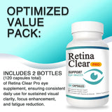 Vunexo Eye Health Supplement capsules on a wooden table