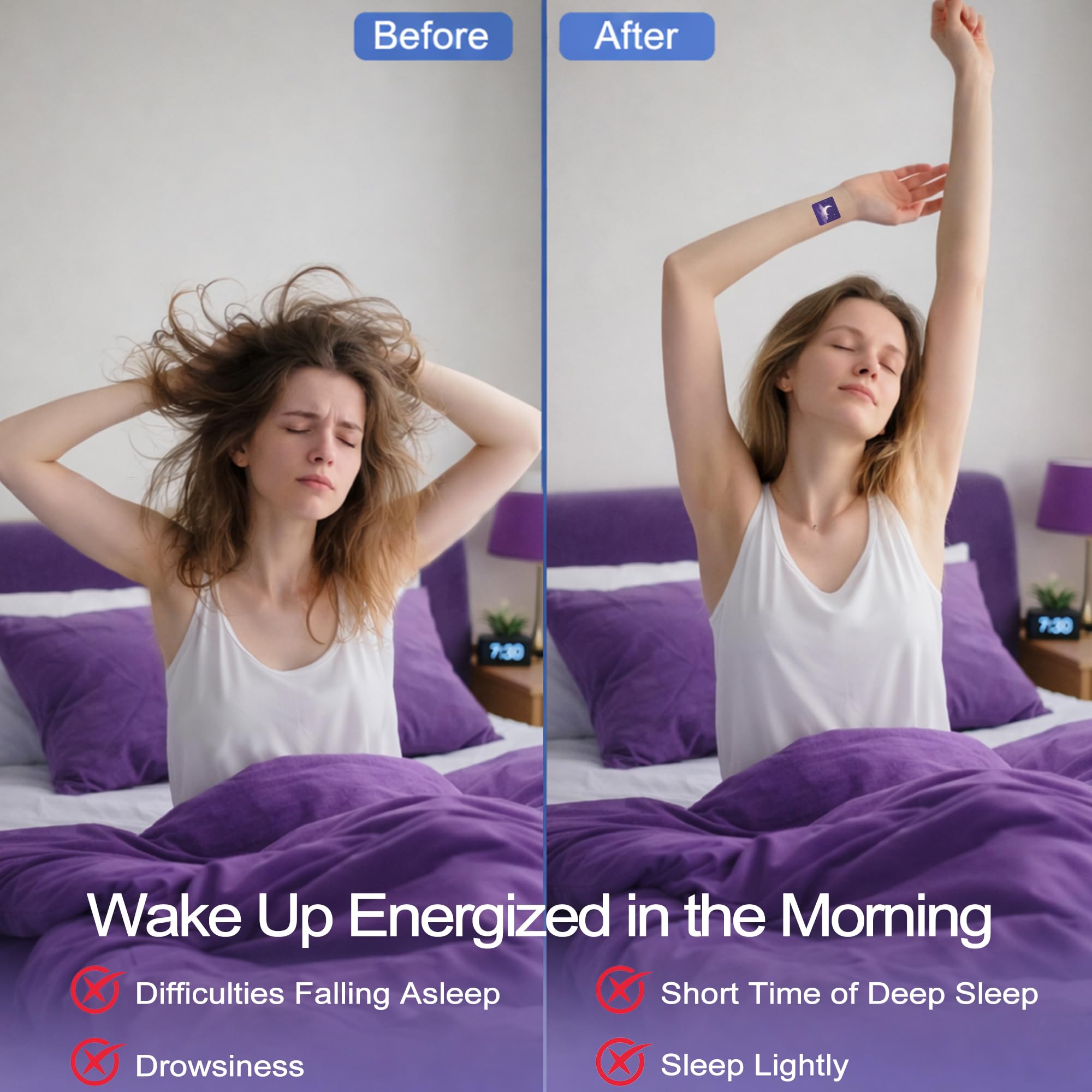 vyaji Sleep Patches in a lifestyle setting