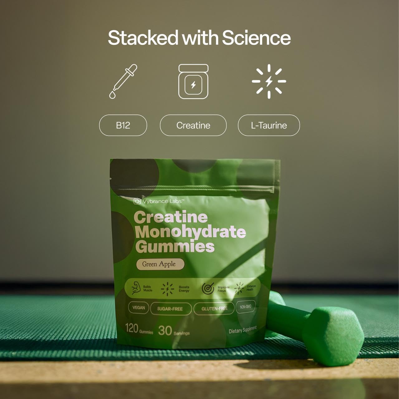 VYBRANCE LABS Creatine Gummies nutritional information
