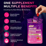 VYHTHY Creatine Gummies 5000mg back view of packaging