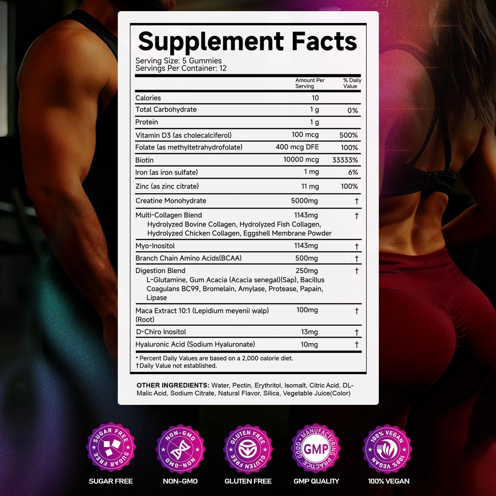 VYHTHY Creatine Gummies 5000mg in hand