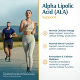 Vykee Nutrition Alpha Lipoic Acid 600mg Capsules side view