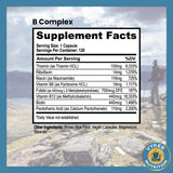 Vykee Nutrition B-Complex Capsules opened bottle showing capsules