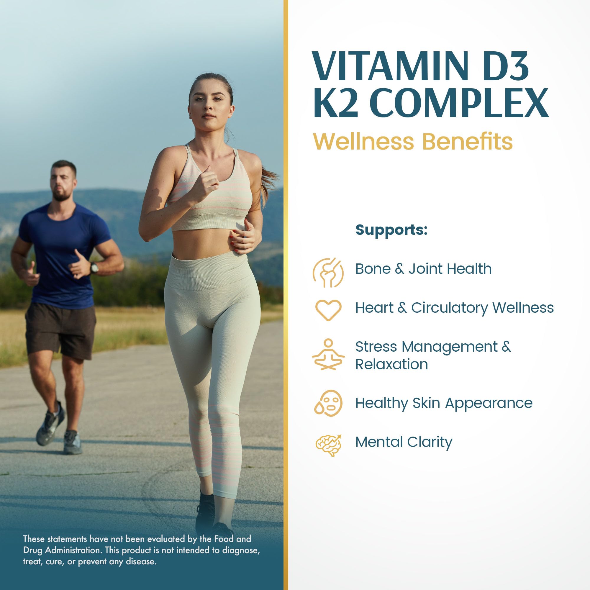 Vykee Nutrition D3 K2 vitamin capsules close-up