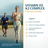 Vykee Nutrition D3 K2 vitamin capsules close-up