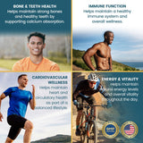 Vykee Nutrition D3 K2 vitamin capsules side view