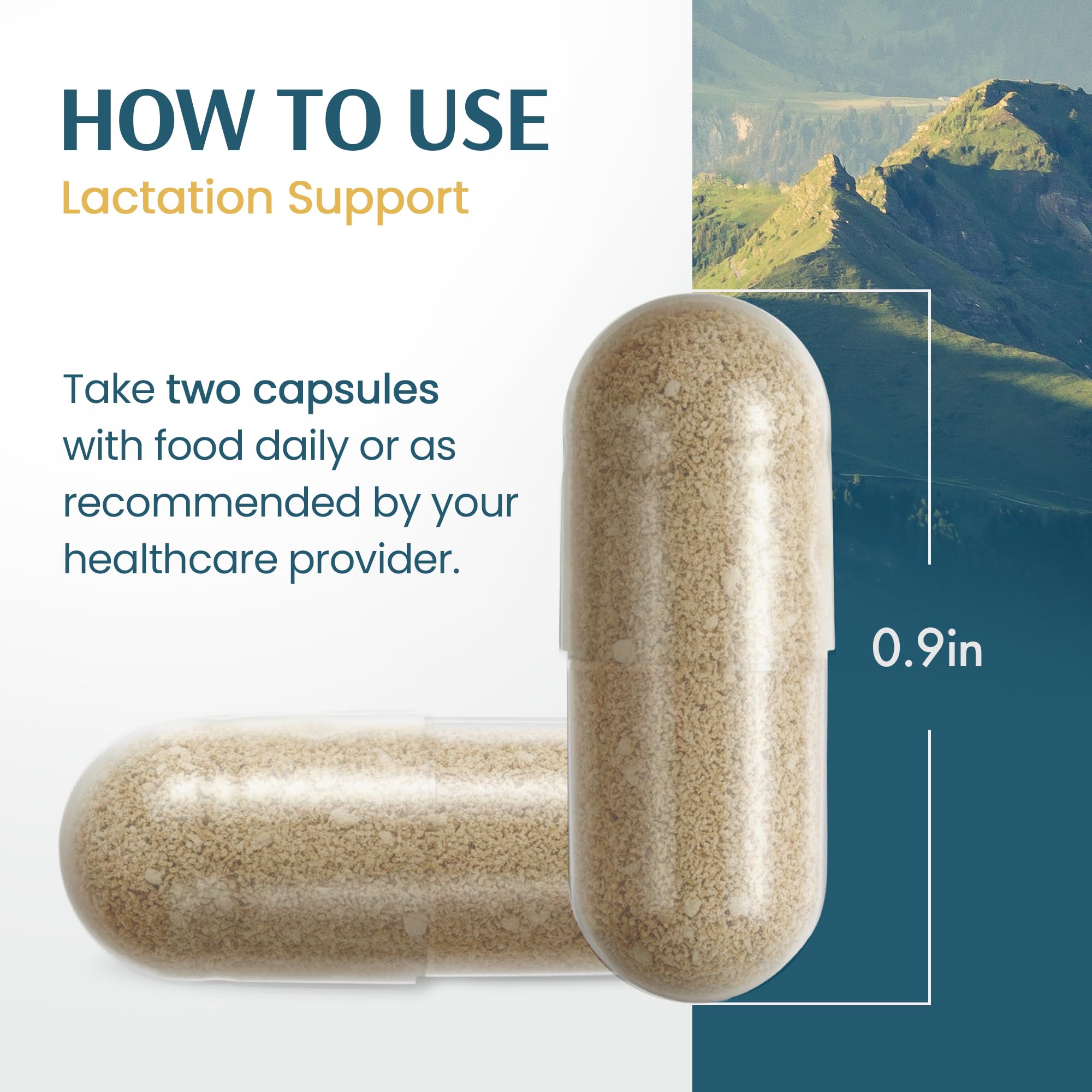 Vykee Nutrition Milk Thistle Lactation Support capsules on a wooden table