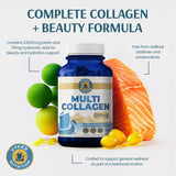 Vykee Nutrition Multi-Type Collagen Complex 2000mg Capsules close-up of capsules
