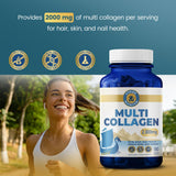 Vykee Nutrition Multi-Type Collagen Complex 2000mg Capsules open bottle