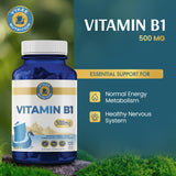 Vykee Nutrition Vitamin B1 (Thiamine) 500mg capsules side view