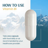 Vykee Nutrition Vitamin B1 (Thiamine) capsules with measuring spoon