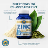 Vykee Nutrition Zinc Picolinate 50mg capsules in a kitchen setting