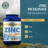 Vykee Nutrition Zinc Picolinate 50mg capsules side view