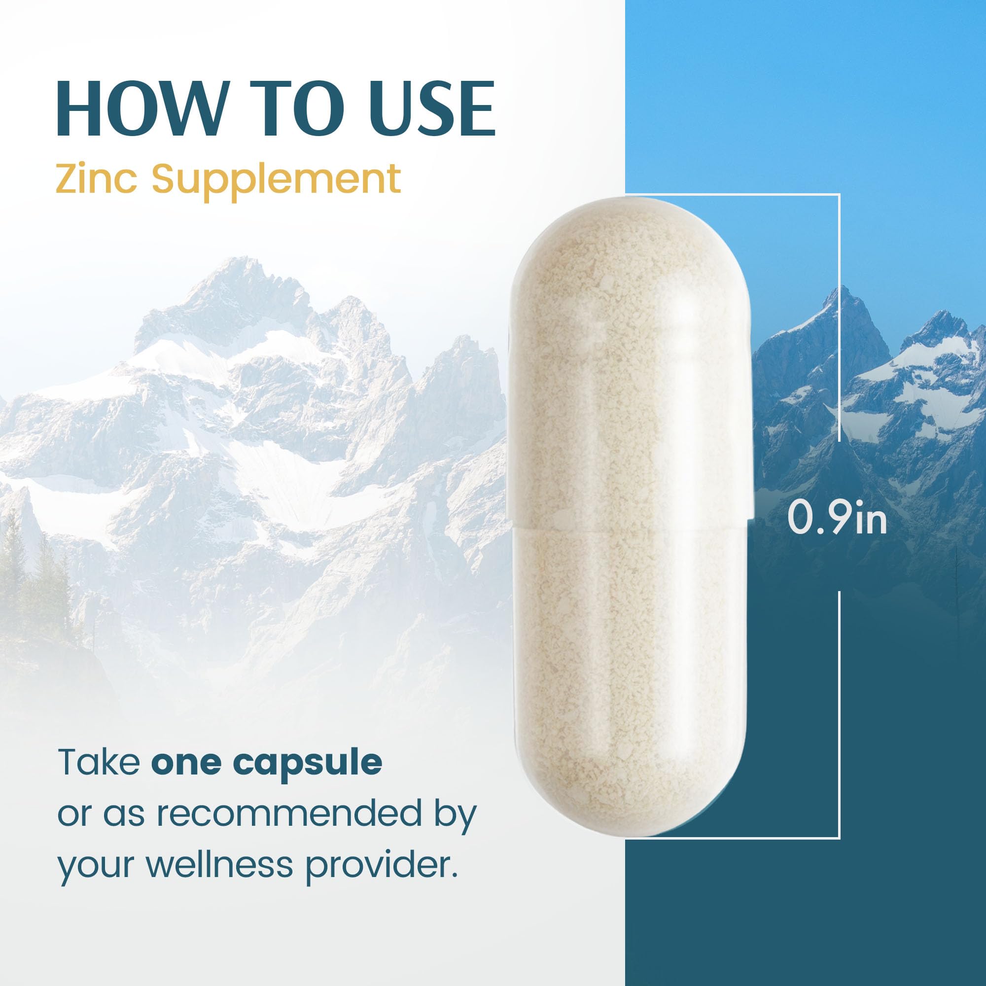 Vykee Nutrition Zinc Picolinate 50mg capsules with measuring spoon
