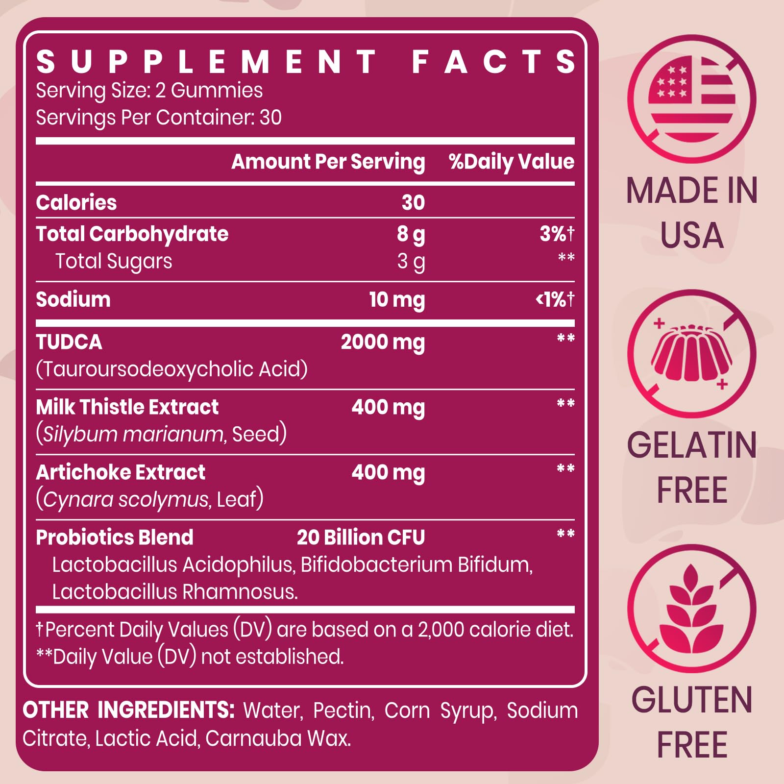 Vylarithonixa TUDCA Liver Support Gummies in hand