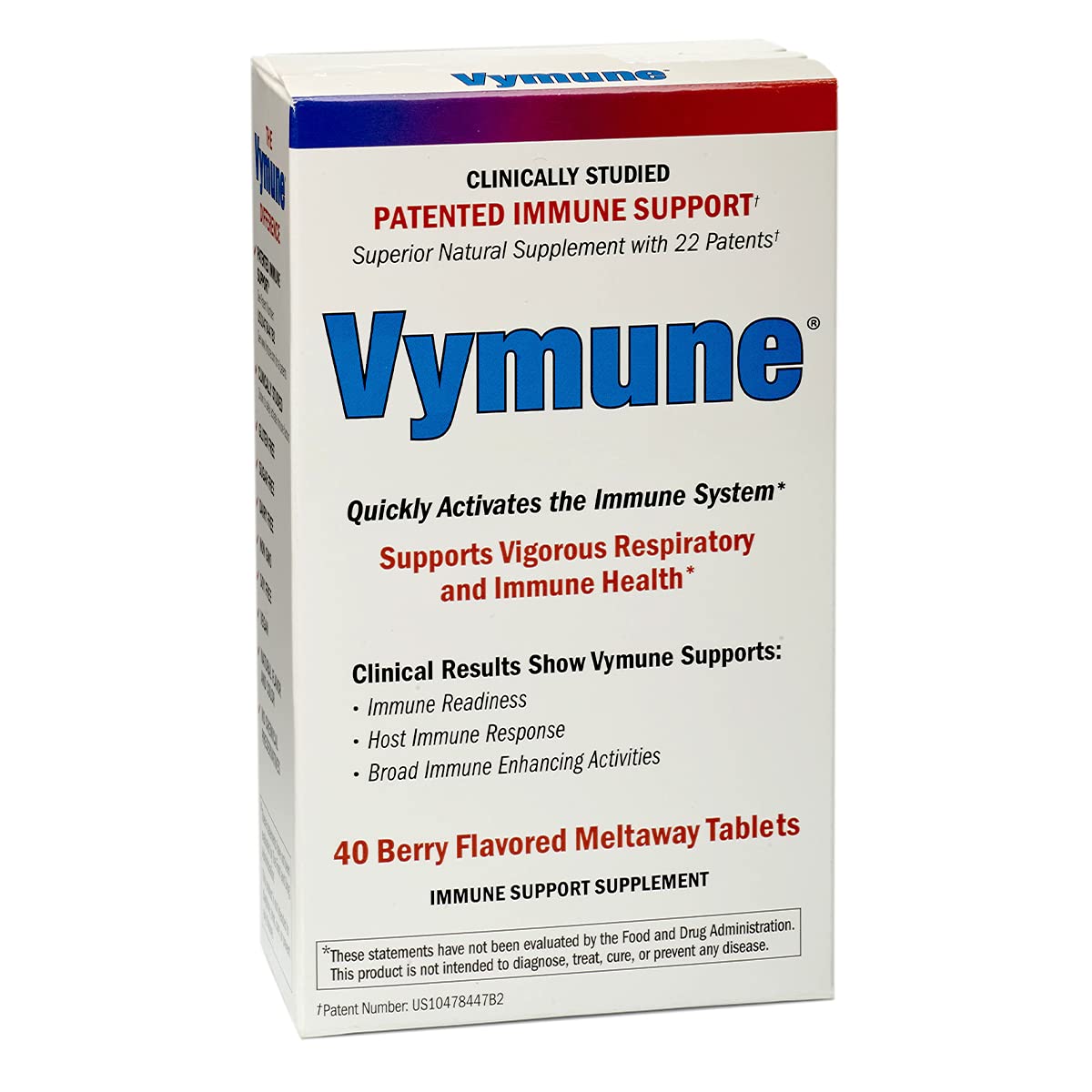 VYMEDIC Vymune Quick Meltaway Tablets box front view