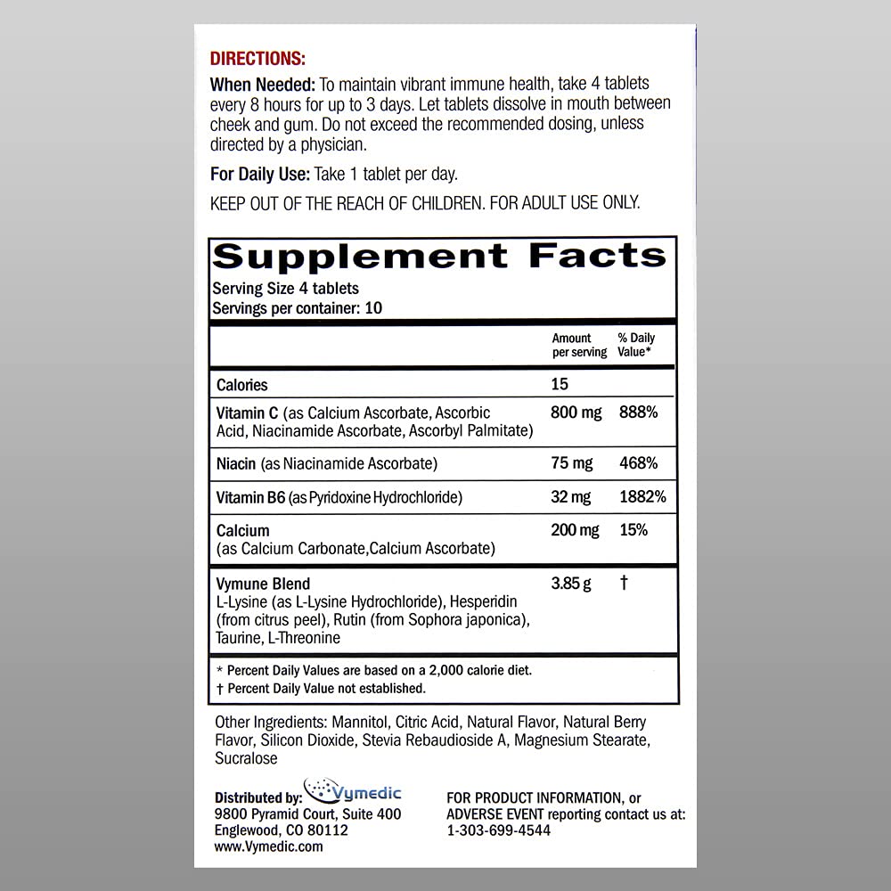 VYMEDIC Vymune tablets showing quick meltaway format