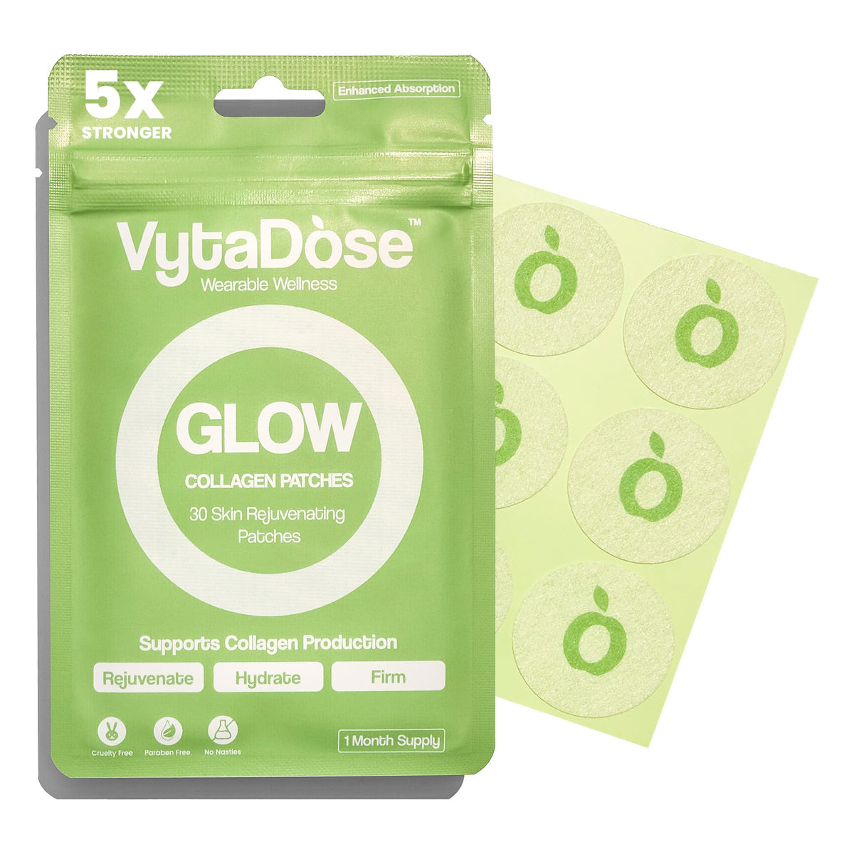 Vytadose Collagen Beauty Patches front view packaging