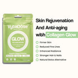 Vytadose Collagen Beauty Patches on bathroom counter