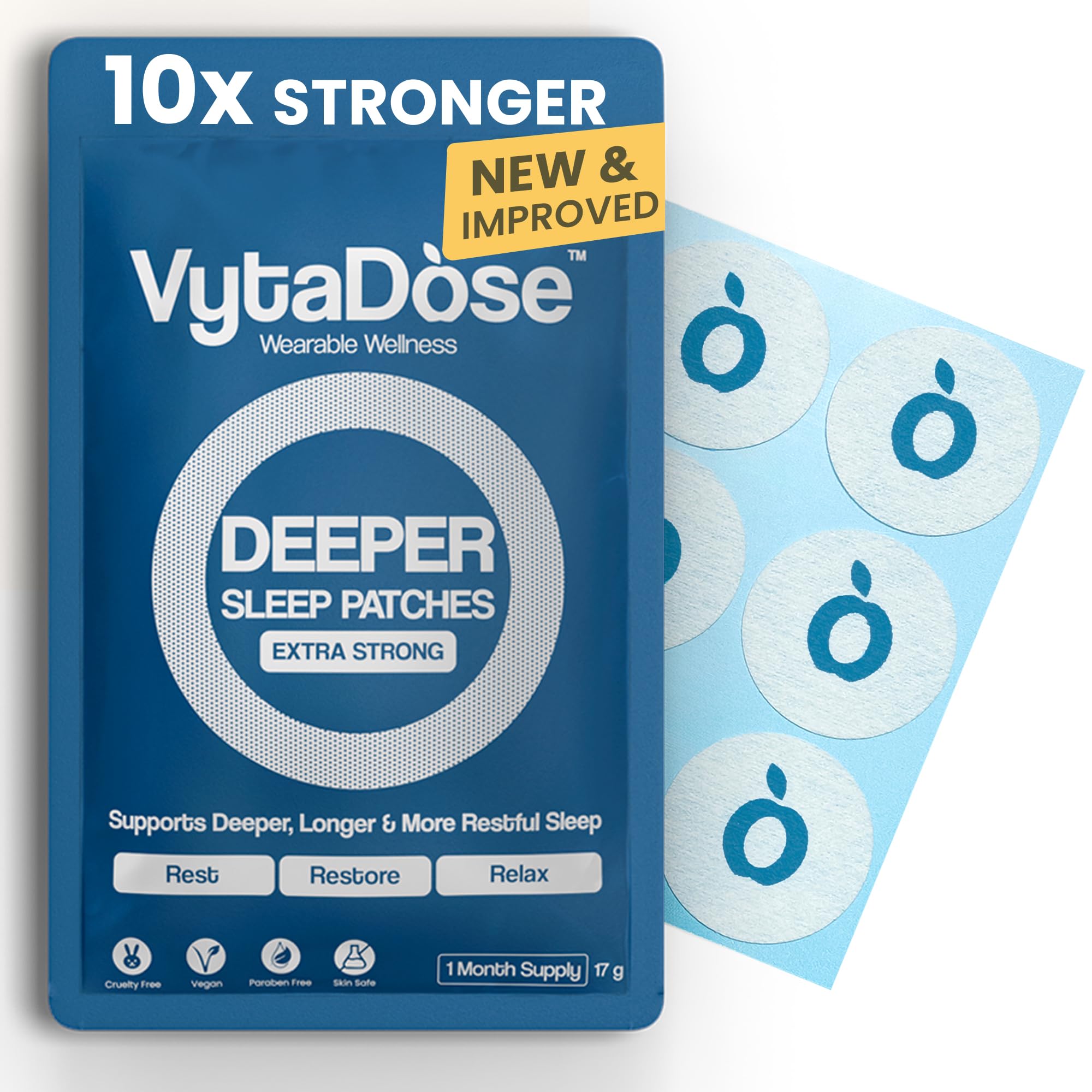 Vytadose Deeper Sleep Patches box front view