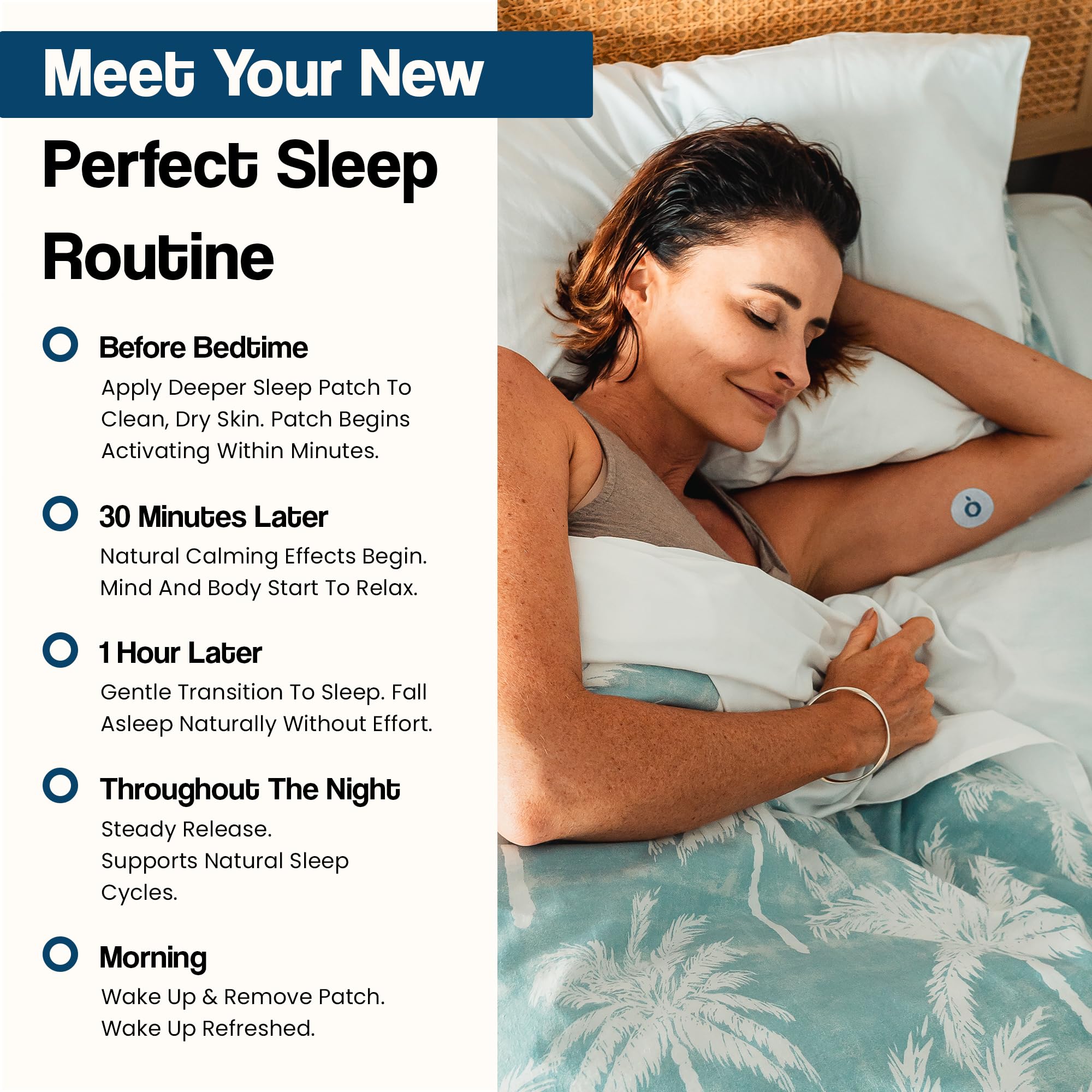 Vytadose Deeper Sleep Patches close-up of adhesive