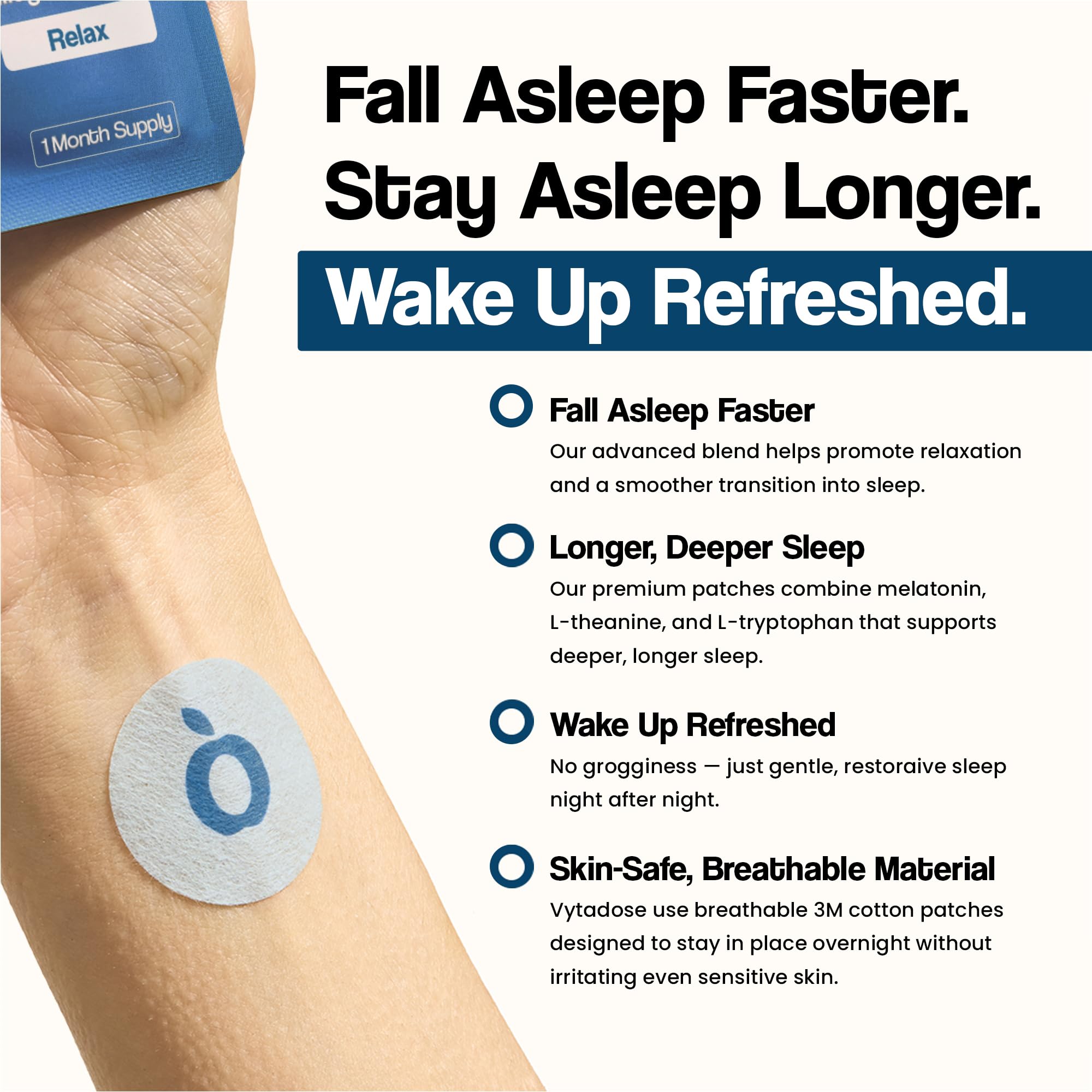 Vytadose Deeper Sleep Patches showing 30 patches