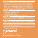 Vytadose Hair Growth Patches showing daily use instructions