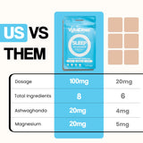 Vytadose Herbal Sleep Patches back view with ingredient list