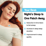 Vytadose Herbal Sleep Patches being applied to skin