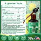Vyxion Gotu Kola Liquid Tincture in a glass with water