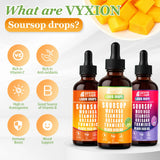 Vyxion Soursop Graviola Liquid Drops ingredients list