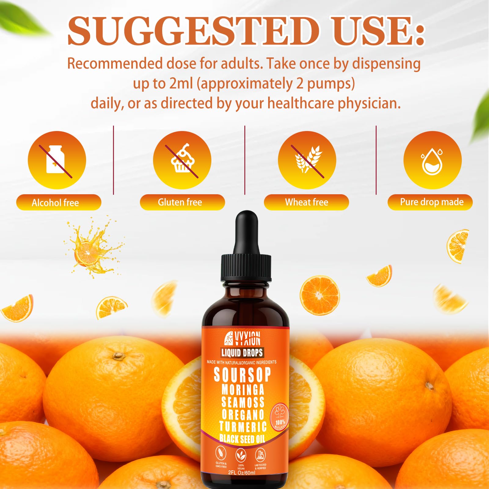Vyxion Soursop Graviola Liquid Drops packaging