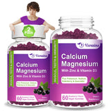 VZOXAINS Calcium Magnesium Zinc Gummies front view packaging