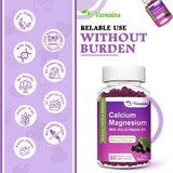 VZOXAINS Calcium Magnesium Zinc Gummies in a bowl