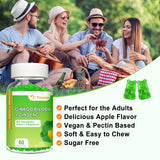 VZOXAINS Ginkgo Biloba Gummies displayed with fresh apples