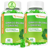 VZOXAINS Ginkgo Biloba Gummies front view with apple flavour