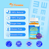VZOXAINS Lutein Gummies close-up of the gummies