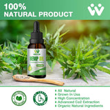 WACHRAY Hemp Oil 136g bottle on a wooden table