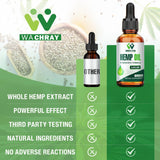 WACHRAY Hemp Oil displayed with other supplements