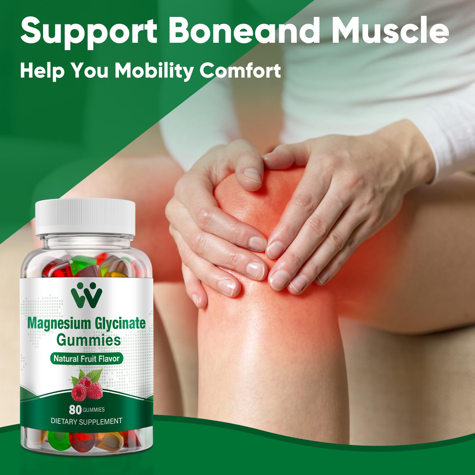 WACHRAY Magnesium Glycinate & L-Threonate Supplement back view