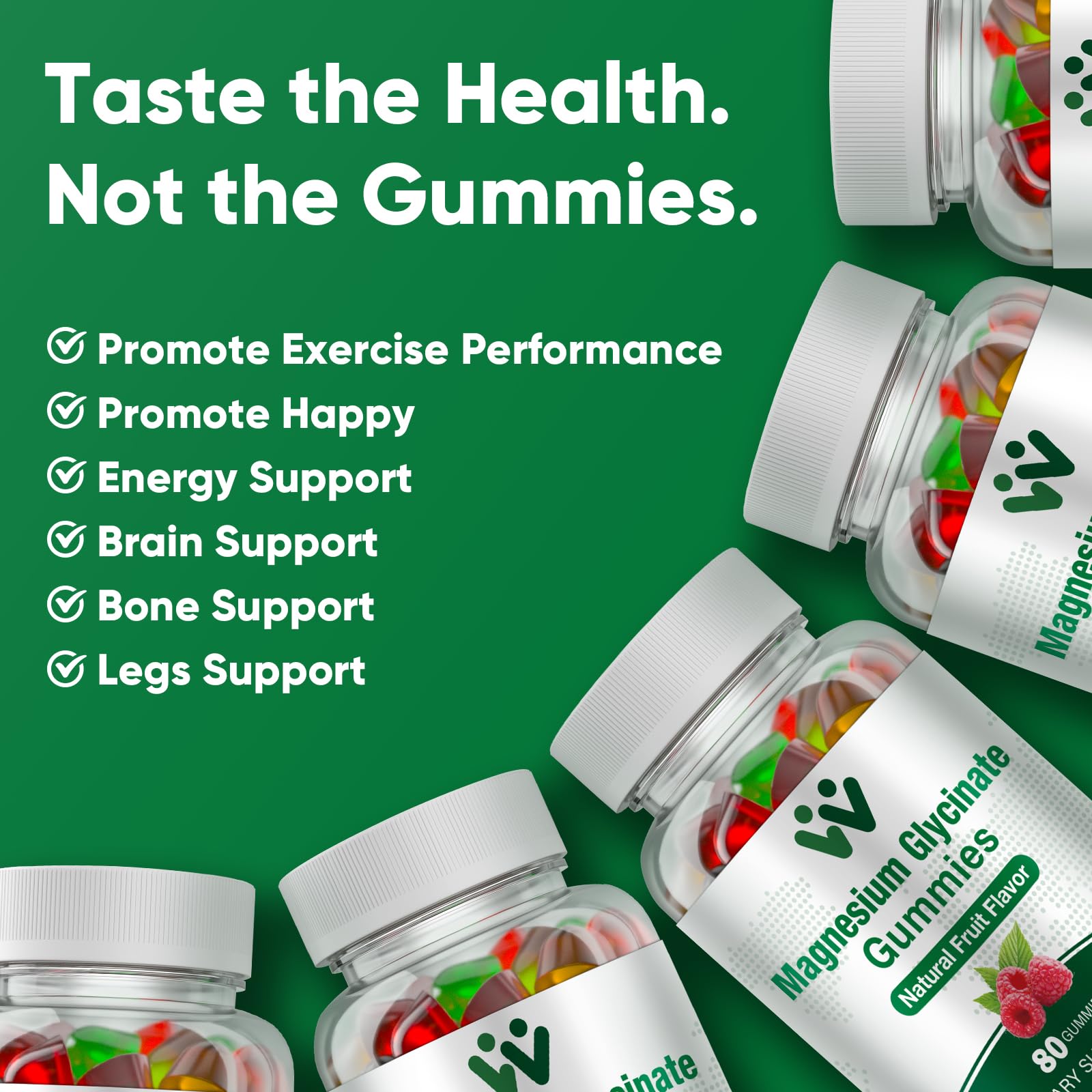 WACHRAY Magnesium Glycinate & L-Threonate Supplement with fruit