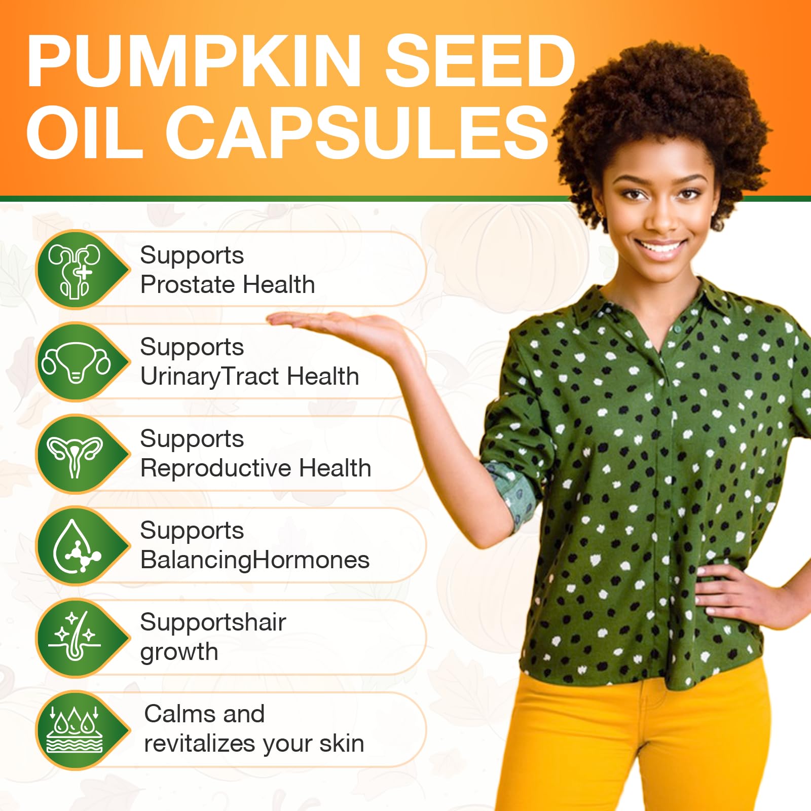 WACHRAY Pumpkin Seed Oil Capsules 3000mg bottle with label