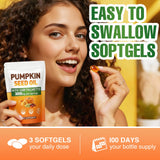 WACHRAY Pumpkin Seed Oil Capsules 3000mg on a wooden table