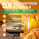 WACHRAY Pumpkin Seed Oil Capsules 3000mg side view