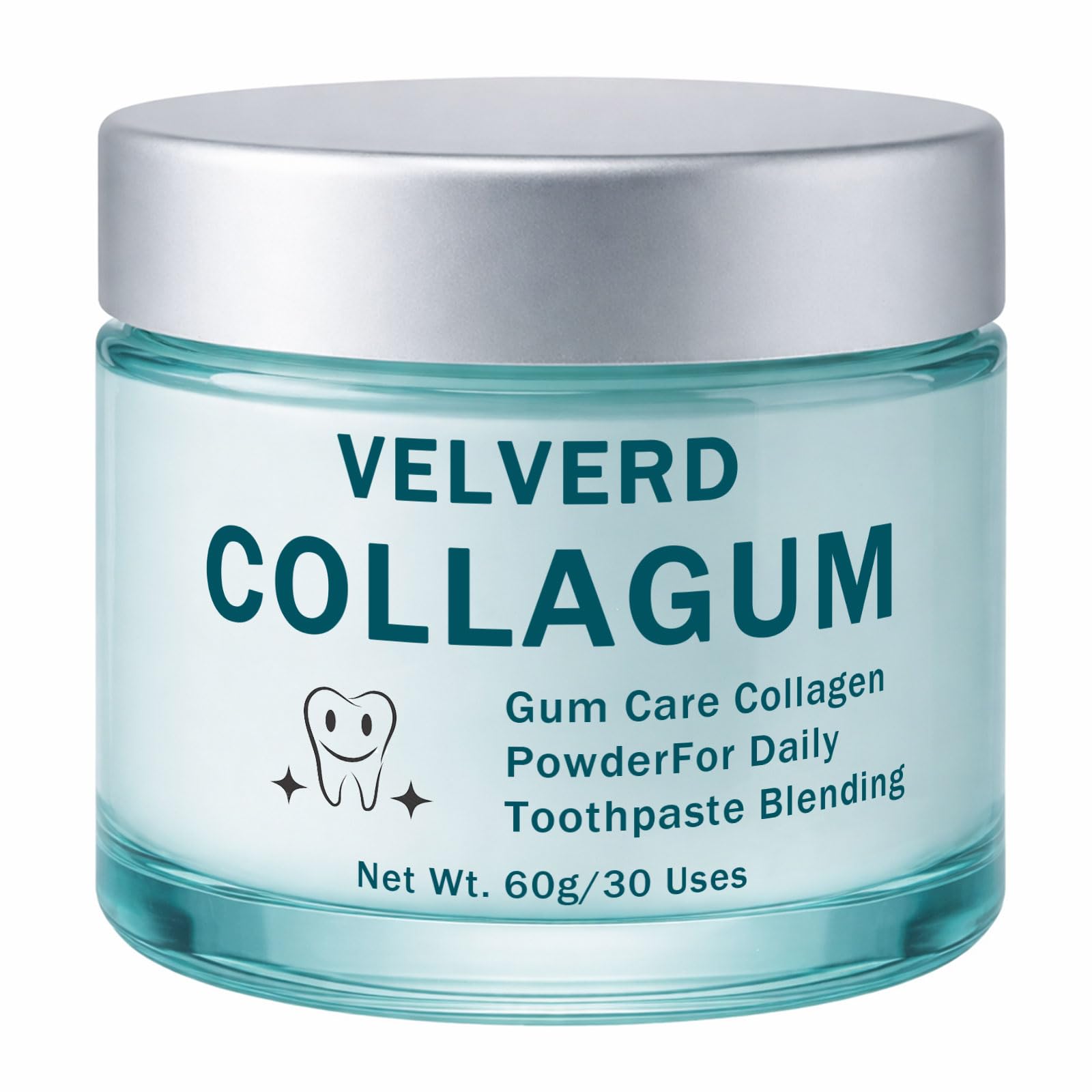 WAESKI Velverdo Collagen Powder for Gums front view with packaging