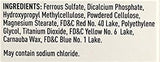 Walgreens Iron Supplement packaging showing dosage and ingredients